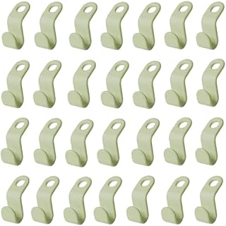 80 Stück Kleiderbügel Verbindungshaken Outfit Rack Extender Clip Halter, Drop Connecting Grip Stackable Plastic Multi-Laye...