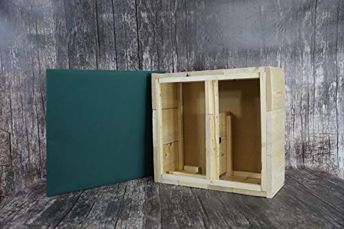 MODO24 Igelhotel Igelhaus Igelhütte Winterfest mit Boden und Labyrinth Eingang 47,5x43,5x21,5 cm GROß, abnehmbares Dach… – Bild 6