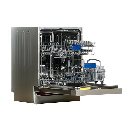 Equator24" Built in Dishwasher 14 Place Setting Wine Rack 8 Wash FAST 50 Delay1/2Load 110V E-Star ADA in Stainless