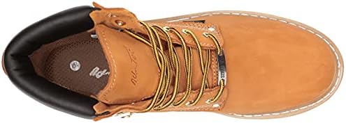 Ad Tec 6in Steel Toe Nubuck Leather Work Boot for Man, Tan - Oil Resistant Mud Free Lug Sole | Image 4