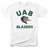 University of Alabama at Birmingham Official Blazers Logo Unisex Adult T-Shirt, White, 2X-Large