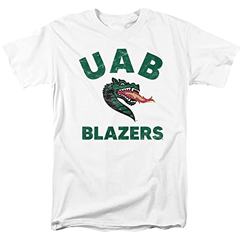 University of Alabama at Birmingham Official Blazers Logo Unisex Adult T-Shirt, White, 2X-Large