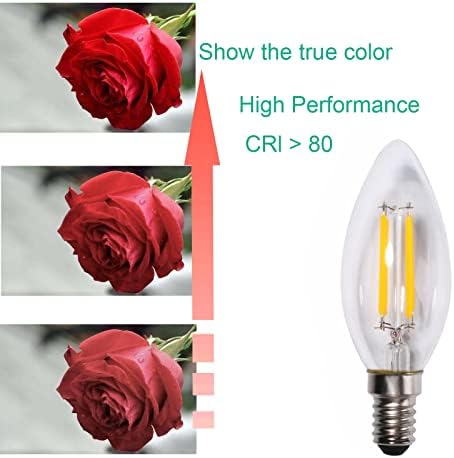 OUKAJO E14 LED Light Bulb, Dimmable 4W Warm White 2700K,400lm,Small Edision Screw,6 Count (Pack of 1)