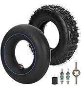 RUTU 4.10/3.50-6 4.10-6 Tire and Inner Tube with TR87 Bent Valve Stem for Go Karts Chinese ATV Qu...