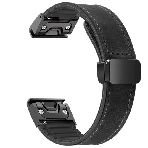 SRMVRNKNNK ���U�[�V���R���X�g���b�v Fit For Garmin �Ή� Fit For Tactix 7 Pro �Ή� Fit For Fenix 6X 7X 7pro 6 5plus �o�b�N��(Black,For Gramin 26mm)