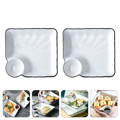 Set de 2 Platos Cerámicos para Sushi con Saucer miniatura 7