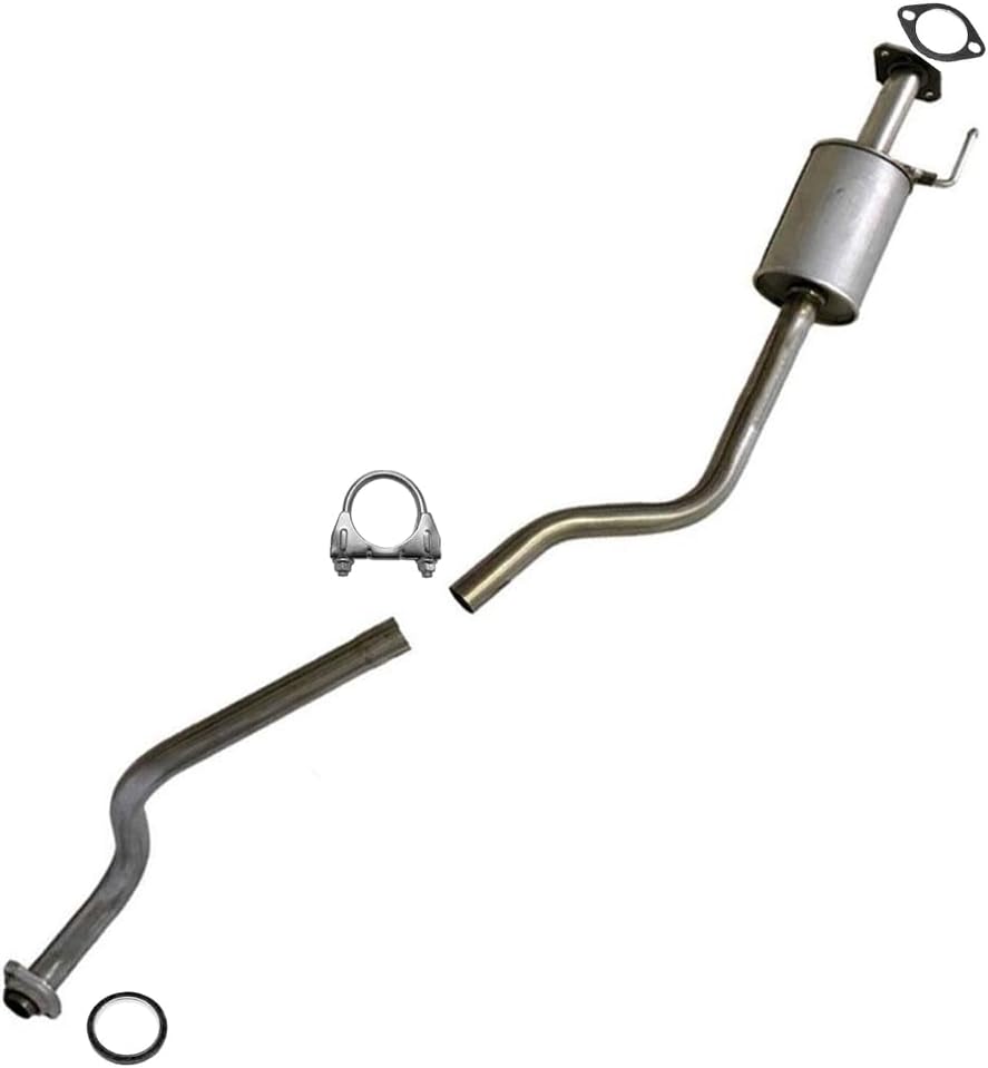 Northeastern Exhaust | Stainless Steel Exhaust Resonator Pipe Compatible for Nissan Sentra 2002-2006 2.5L | Free Gasket and Clamp Included | Automotive Replacement Part