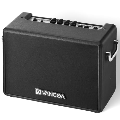Vangoa Bass Guitar Amp, 30W Portable Bass Amplifier, Equipped with an 8-inch Speaker, Built-in Overdrive Circuit, and midrange dip Contour Switch, Suitable for Indoor and Outdoor bass Practice.