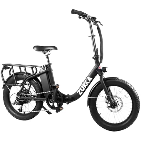 L-TWOO Folding Electric Bike 500W Motor Aluminium Alloy 48v 15Ah Li-ion Disc Brake 7 Speed Gear 20" Wheel E-Bike with Front Headlight Cover