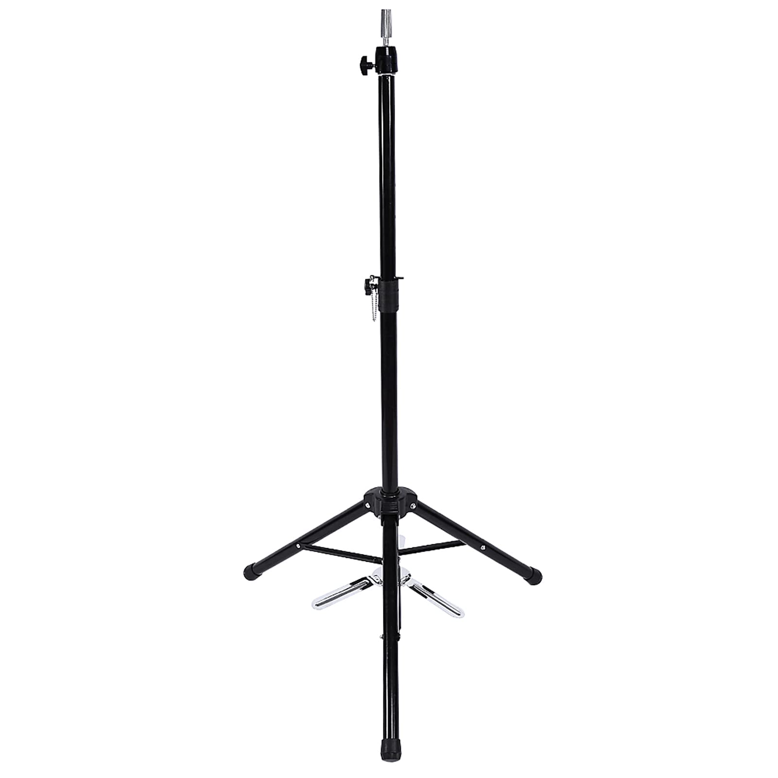 BRRNOO VERSTELLBARER STATIVSTÄNDER FÜR FRISEURS-TRAININGSMANNEQUIN-MANIKIN-KOPF FÜR SALON PROFESSIONELLES EISEN-ALUMINIUM SCHWARZ