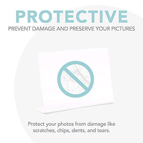 Photo Booth Frames - 7X5 Inch Clear Acrylic Display, Slanted Back 7X5 Horizontal Picture Or Display Plastic Sign Holder With Inserts - 12 Count #TOP4