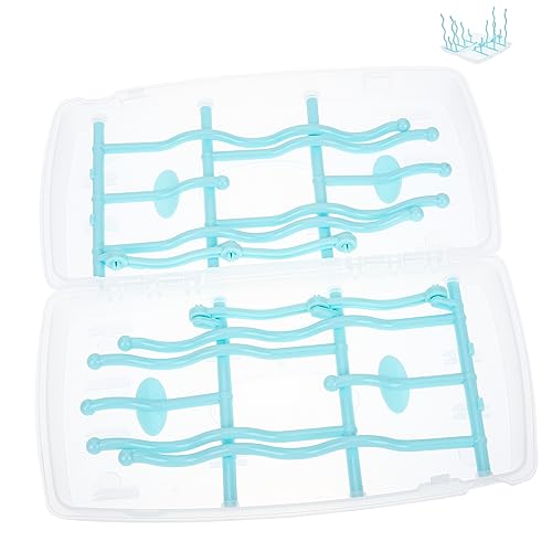 HANABASS Support Vertical pour Séchage De Biberons Bac Collecteur Eau Inclus pour Sécher Plusieurs Biberons Et Accessoires Simultanément Facile à Démonter...