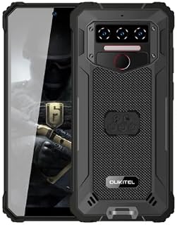 OUKITE WP23 10600mAh Android 13 Smartphone Rugged 4GB 64GB 13MP 6.52 Inch HD Display Mobile Phone 4G NFC Mobile（preto ）