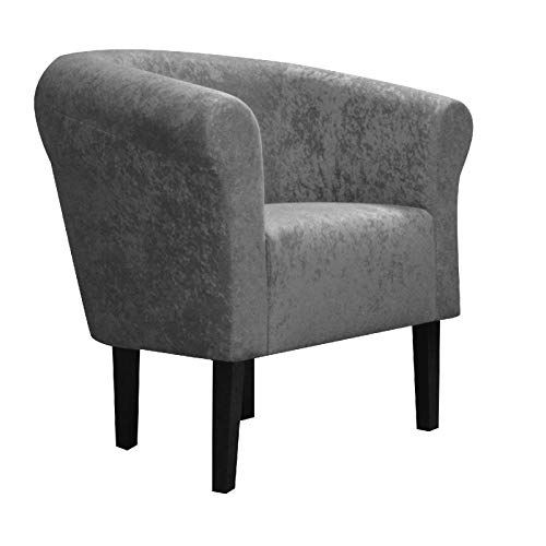 FORTISLINE Mónaco W426_10 - Sillón de cóctel (2 pulgadas, microvelur), color gris Cover