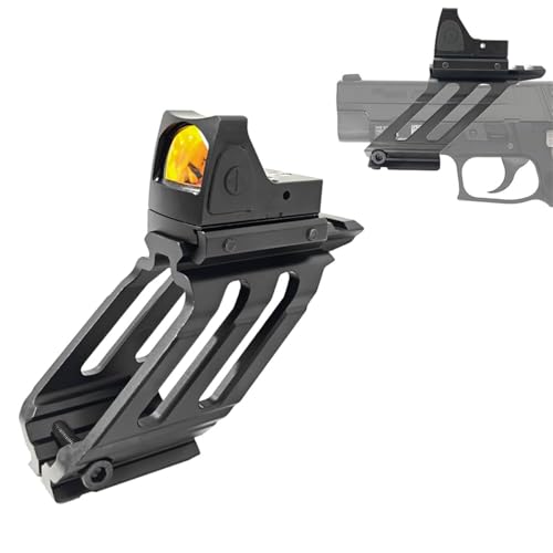 ProWildGear Side-Operated Reflex Dat Sight 20 mm Rail Aluminium Handgun Mount Base Universal Combination Set