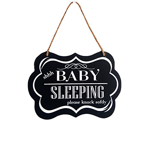 CAKIROTS Baby Sleeping Sign "shhh BABY SLEEPING please knock softly"
