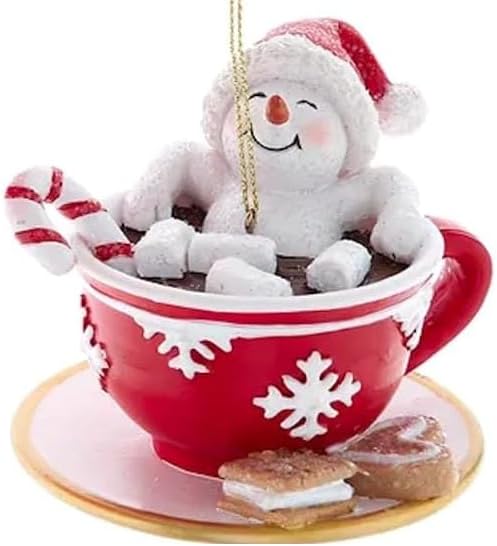 The Bridge Collection Snowmen in Mugs of Hot Chocolate Ornaments image 5