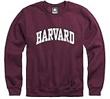 Ivysport Harvard University Crewneck Sweatshirt, Classic, Crimson, Small