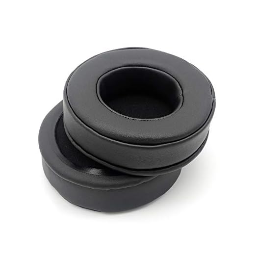 Memory Foam Ear Pads Replacement Ear Cushions Covers Cups Earmuffs Compatible with SMS Audio Street by 50 Headset Headphone (Black (Leather)