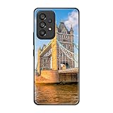 König Design Cover Compatibile con Samsung Galaxy A53 5G Custodia TPU Protezione Angoli Antiurto Sottile Antigraffio Custodia per Samsung Galaxy A53 5G - Tower Bridge