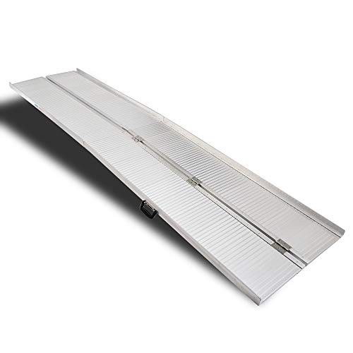 OMECAL10' Wheelchair Ramp Threshold Portable Ramps,10ft for Home Steps Doorway Stairs Aluminum Handicap