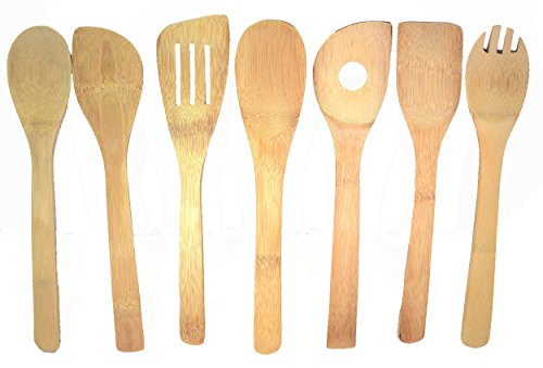 7-piece Bamboo Kitchen Utensils Set