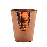 Sertodo Copper Sharpshooter Shot Cup | Single, 2 oz | 100% Pure Copper, Hand Hammered, Heavy Gauge | High-End Shot Glass for Fine Spirits