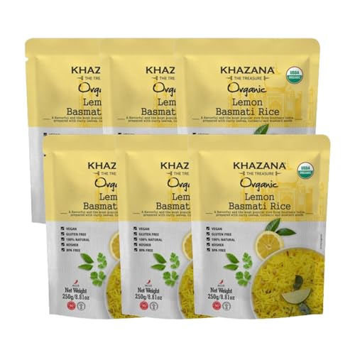 Khazana Authentic Lemon Ready To Heat Basmati Rice (Pack of