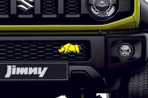 Image of VRT 3D Chrome Emblem Automotive Car, Bike Badges Logo Self Adhesive Sticker (Rhino, Gold)