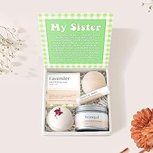 Dear Ava Spa Gifts for Women - Organic Self Care luxury Anti Stress Relaxing Bath and Body Kit Set Basket Box for Her with Heartfelt Card - Loving Gift for Soul Sister