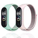 【Material Premium】Estas Correas para reloj inteligente están hechas de nailon de primera calidad, diseño duradero y transpirable y ligero, fuerte y fácil de limpiar, pulseras ajustables y se ajustan cómodamente sin constricciones.