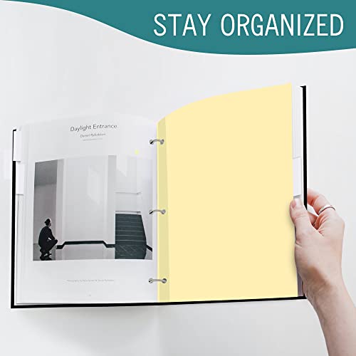 Binder Dividers, 5 Tab Dividers For 3 Ring Binder, 3 Sets Of Binder Dividers With Tabs (Total Of 15 Tabs For Binders) - Paper Dividers With Insertable Clear Plastic Binder Tabs #TOP5