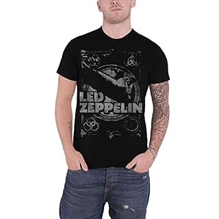 LED Zeppelin T Shirt Vintage Print LED Zepp 1 Band Logo Nouveau Officiel Homme Size S - Les Beatles, Paul McCartney, John Lennon, RIngo Starr, George Harrison