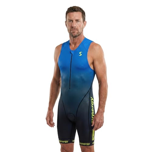 Synergy Triathlon Tri Suit - Men's Elite Sleeveless Trisuit (Hydra