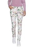 Mittlere Leibhöhe ATT Jeans Damen Slim Fit Jeans Mit Flowerprint Belinda Casualmode Abgesteppte Kante Slim Fit Jeans Slim Fit Gemustert Belinda