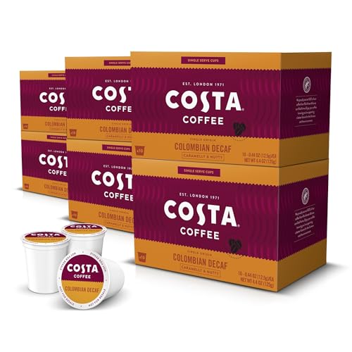 Image of Costa Coffee Colombian Decaf Single Serve Pods - Single Origin - 60 ct Box