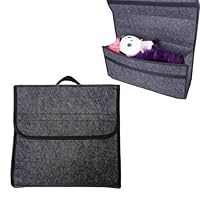 POHOVE Auto Kofferraumtasche, Auto Organizer Kofferraum, Kofferraum Organizer, Zubehör für Werkzeug & Autopflege (COLOR:Grau)