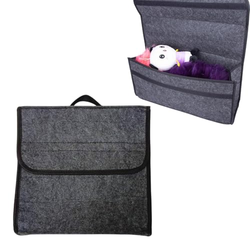 POHOVE Auto Kofferraumtasche, Auto Organizer Kofferraum, Kofferraum Organizer, Zubehör für Werkzeug & Autopflege (COLOR:Grau)