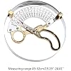 49-62cm Stainless Steel & Brass Hat Ruler Scissor Type Adult Hat Size Measuring Tools Handle