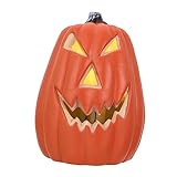 Uonlytech Pumpkin Ornaments Resin Pumpkin Decor Decoraciones para Salas De Casa Halloween Lantern Home Decor Halloween Party Light Led Night Light Haunted Toy Pe Autumn