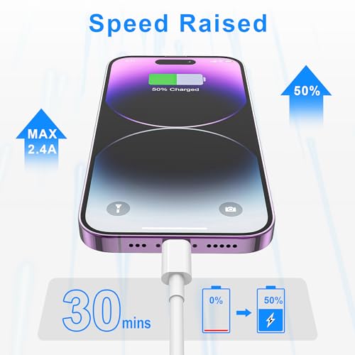 2PACK for iPhone Charger 3FT,Lightning Charging Cable,for Apple Certified Cord for iPhone 14/13/12/11 Pro/X/Xs Max/XR/8 Plus/7/6s/SE/5c/5s,for iPad Air/Mini USB Charge 3Foot