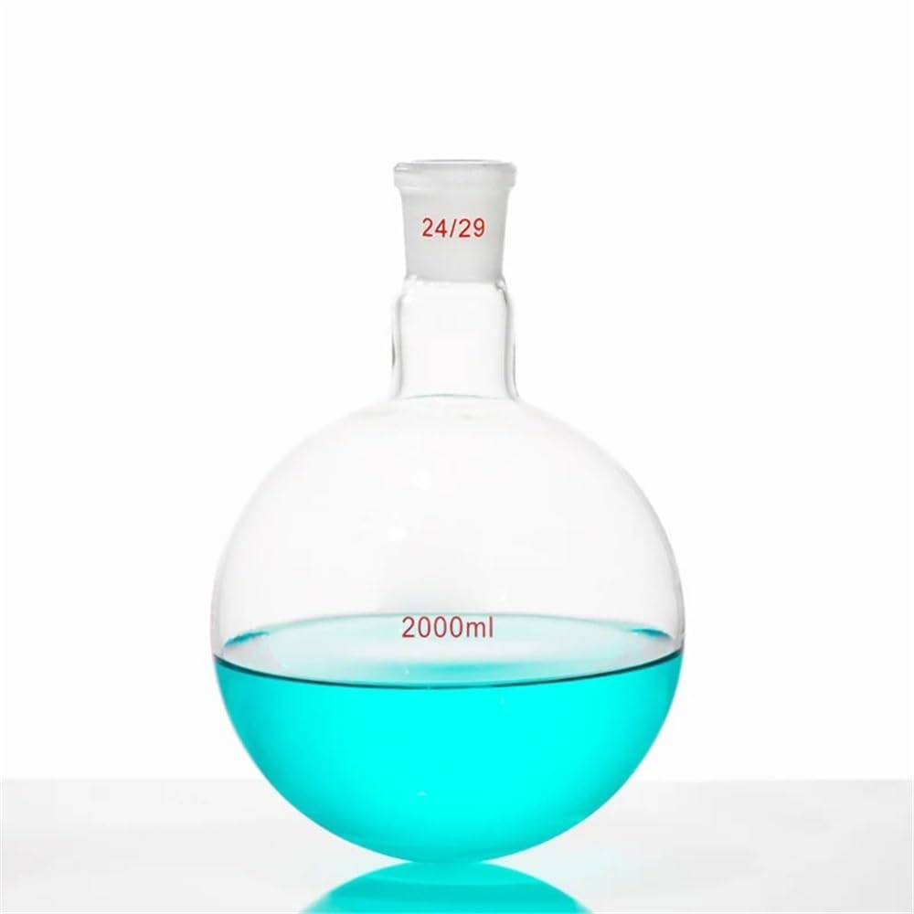 Équipements et fournitures de laboratoire Flacon à fond rond ouverture standard 50 ml/100 ml/150 ml/250 ml/500 ml/1000 ml/2000 ml