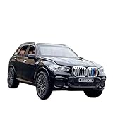 スケールモデル 1:32 に適合 BMW X5 SUV 合金車モデル ダイキャスト車両 金属シミュレーション ファインコレクション 装飾ドアは開くことができます カー・レースカー(Black with box)