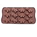 12-Cavity Dinosaur Chocolate Candy Mold, Silicone Non-stick Mini Dinosaur DIY Mold for Making Crayons Soap Cake Decoration Jelly Chocolate Gummy Candy Ice Cube