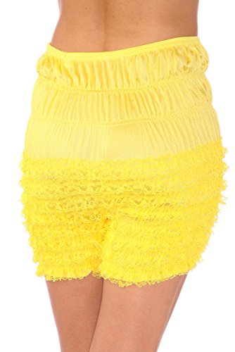 Malco Modes Womens Ruffle Panties Bloomers Dance Bloomers For Lolita Victorian (Yellow / Small ) #TOP9