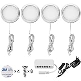 Tamaño: 60 * 8 mm, DC12V, 2,5 W por lámpara (10 W en total), cada una de las luces está con 2 metros de cable.