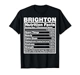 Brighton Información nutricional Camisa de cumpleaños con nombre de Brighton Camiseta