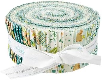 Riley Blake - Liberty Tree of Life Canopy Greens 2.5" Rolie Polie 40 pcs