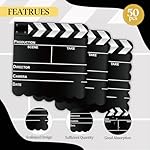 50Pcs Movie Night Scalloped Paper Napkins - Movie Theater Decor Napkins Disposable Film Themed Party Tissue for Birthday Awards Ceremony Hollywood Supplies - Image 3