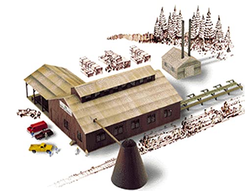 Kit scierie N Scale Walthers Cornerstone bâtiment industriel miniature